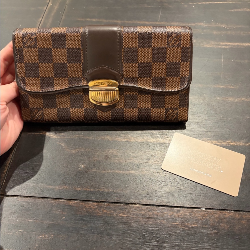 Louis Vuitton Damier Ebene Sistina Wallet - Picture 2 of 10